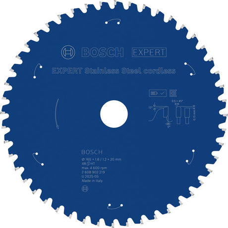 Produktbild von EXPERT Stainless Steel Kreissägeblatt, 165x20 mm, Z48