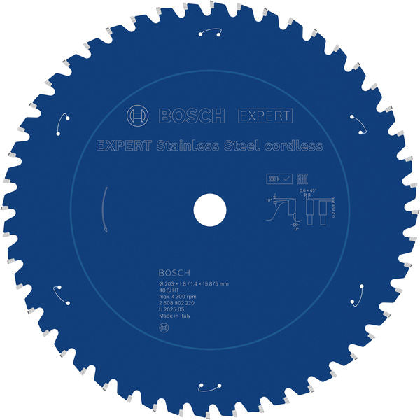 Produktbild von EXPERT Stainless Steel Kreissägeblatt, 203x15,88 mm, Z48