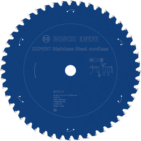 Produktbild von EXPERT Stainless Steel Kreissägeblatt, 203x15,88 mm, Z48