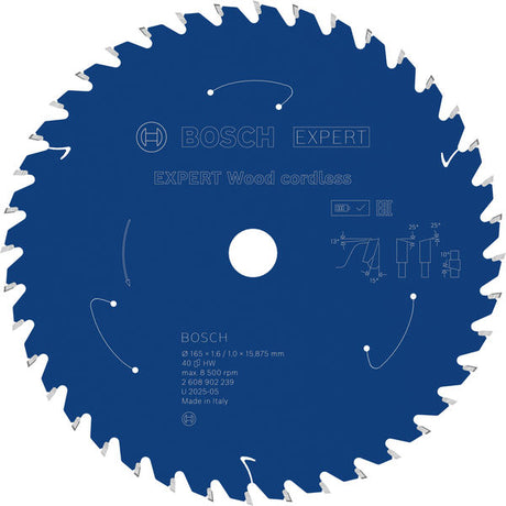 Produktbild von EXPERT Wood Kreissägeblatt, 165x15.875 mm, Z40