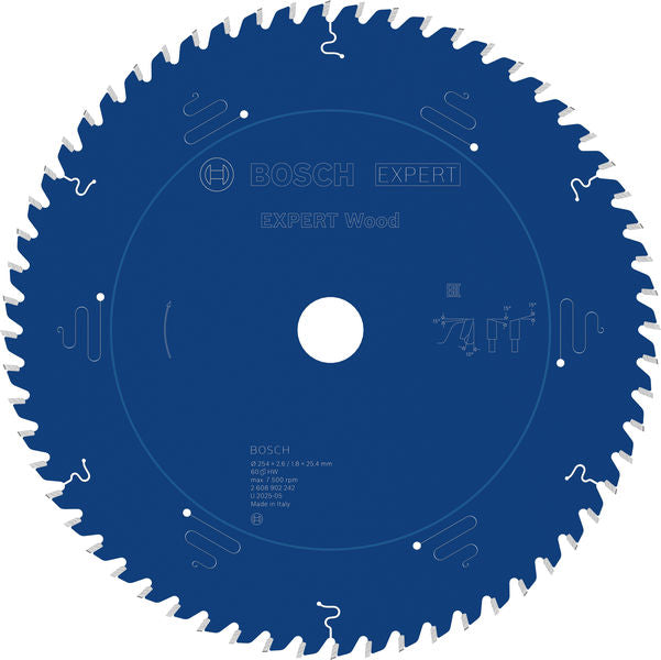 Produktbild von EXPERT Wood Kreissägeblatt, 254x25,4 mm, Z60