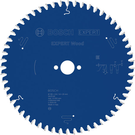Produktbild von Kreissägeblatt EXPERT Wood 190 x 2,6/1,6 x 20 mm Z56
