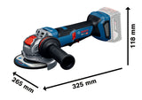 Winkelschleifer GWX18V-11PS von Bosch mit X-LOCK-System.