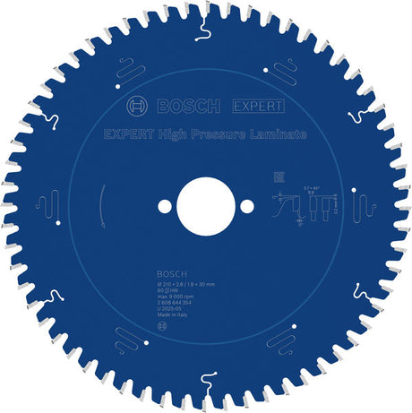 Produktbild von EXPERT High Pressure Laminate Kreissägeblatt, 210x2,8/1,8x30 mm, Z60