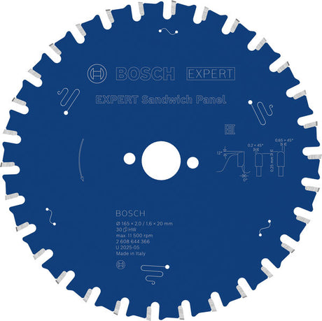 Produktbild von EXPERT Sandwich Panel Kreissägeblatt, 165x2/1,6x20 mm, Z30