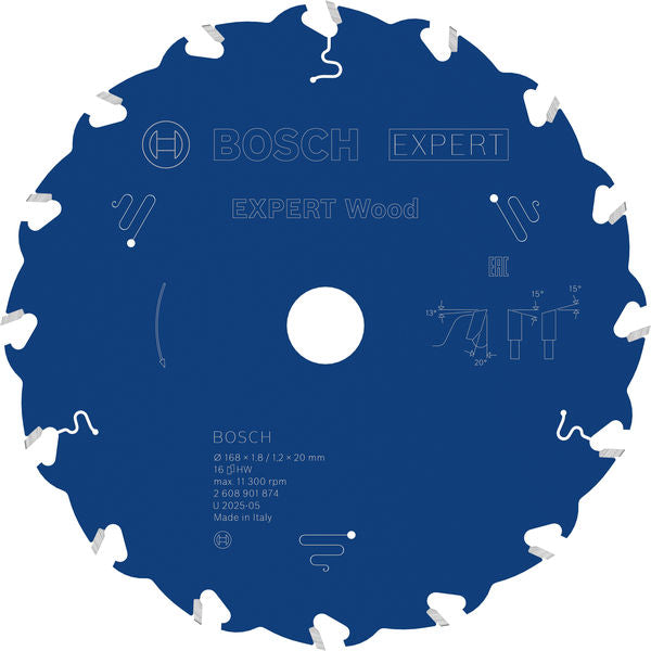 Produktbild von Kreissägeblatt EXPERT Wood 168 x 1,8/1,2 x 20 mm Z16