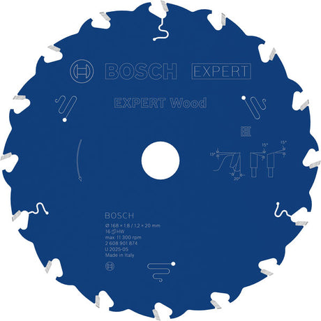 Produktbild von Kreissägeblatt EXPERT Wood 168 x 1,8/1,2 x 20 mm Z16