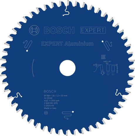 Produktbild von Kreissägeblatt EXPERT Aluminium 168 x 1,8/1,2 x 20 mm Z52