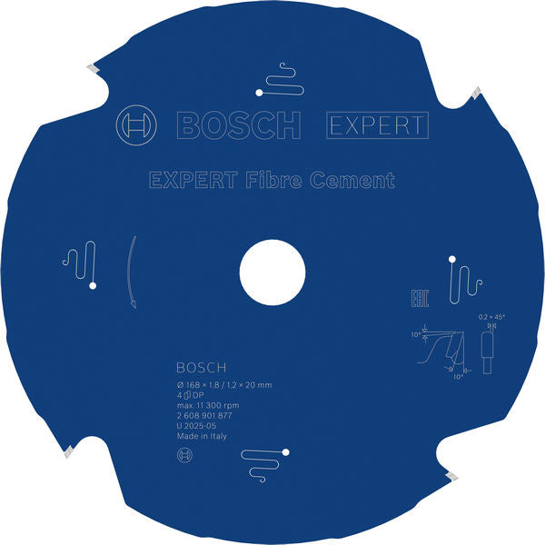 Produktbild von EXPERT Fibre Cement Kreissägeblatt, 168x1,8/1,2x20 mm, Z4