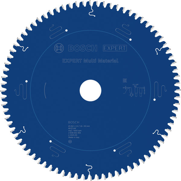 Produktbild von Kreissägeblatt EXPERT Multi Material 250 x 2,4/1,8 x 30 mm Z80