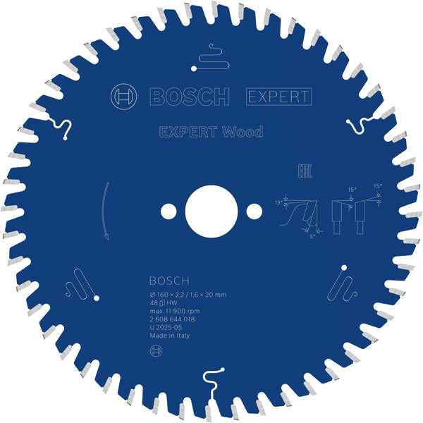 Produktbild von Kreissägeblatt EXPERT Wood 160 x 2,2/1,6 x 20 mm Z48