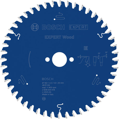 Produktbild von Kreissägeblatt EXPERT Wood 160 x 2,2/1,6 x 20 mm Z48