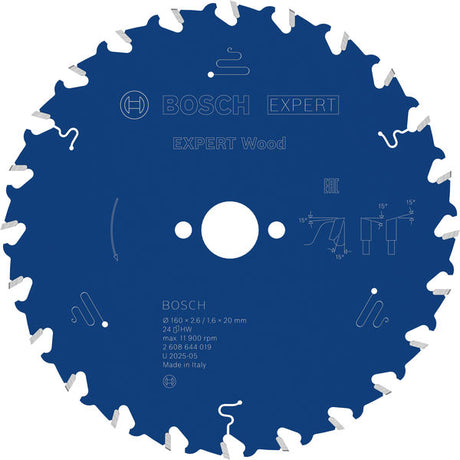 Produktbild von Kreissägeblatt EXPERT Wood 160 x 2,6/1,6 x 20 mm Z24