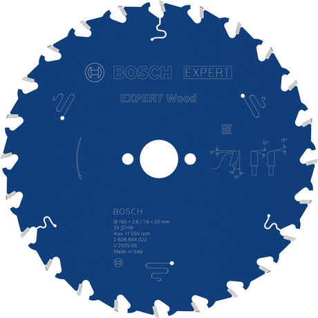 Produktbild von Kreissägeblatt EXPERT Wood 165 x 2,6/1,6 x 20 mm Z24