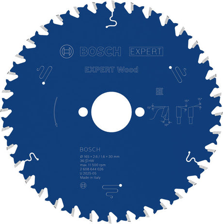 Produktbild von Kreissägeblatt EXPERT Wood 165 x 2,6/1,6 x 30 mm Z36