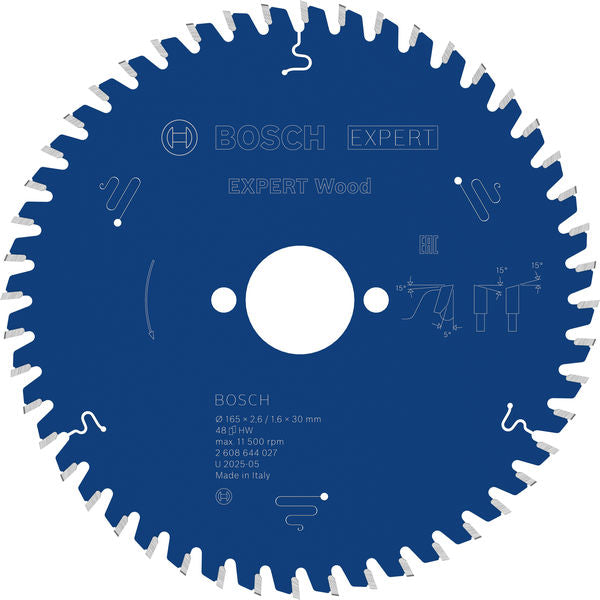 Produktbild von Kreissägeblatt EXPERT Wood 165 x 2,6/1,6 x 30 mm Z48
