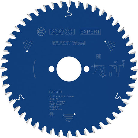 Produktbild von Kreissägeblatt EXPERT Wood 165 x 2,6/1,6 x 30 mm Z48
