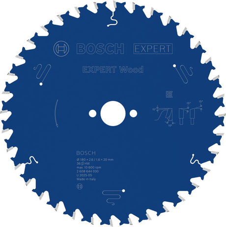 Produktbild von Kreissägeblatt EXPERT Wood 180 x 2,6/1,6 x 20 mm Z36