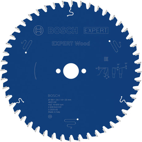 Produktbild von Kreissägeblatt EXPERT Wood 180 x 2,6/1,6 x 20 mm Z48