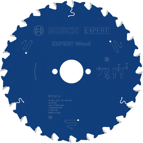 Produktbild von Kreissägeblatt EXPERT Wood 180 x 2,6/1,6 x 30 mm Z24