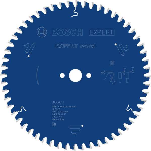 Produktbild von Kreissägeblatt EXPERT Wood 184 x 2,6/1,6 x 16 mm Z56