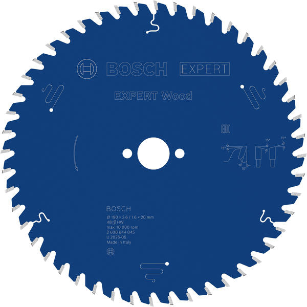 Produktbild von Kreissägeblatt EXPERT Wood 190 x 2,6/1,6 x 20 mm Z48