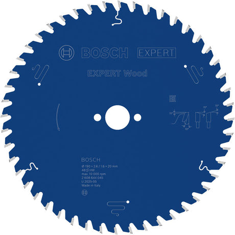 Produktbild von Kreissägeblatt EXPERT Wood 190 x 2,6/1,6 x 20 mm Z48