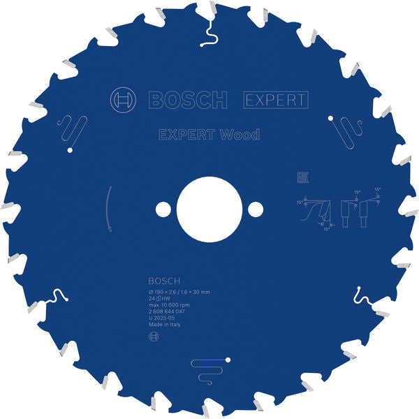 Produktbild von Kreissägeblatt EXPERT Wood 190 x 2,6/1,6 x 30 mm Z24