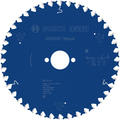 Produktbild von Kreissägeblatt EXPERT Wood 190 x 2,6/1,6 x 30 mm Z40