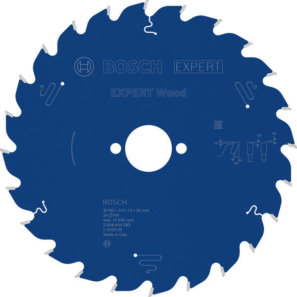 Produktbild von Kreissägeblatt EXPERT Wood 190 x 2,0/1,3 x 30 mm Z24