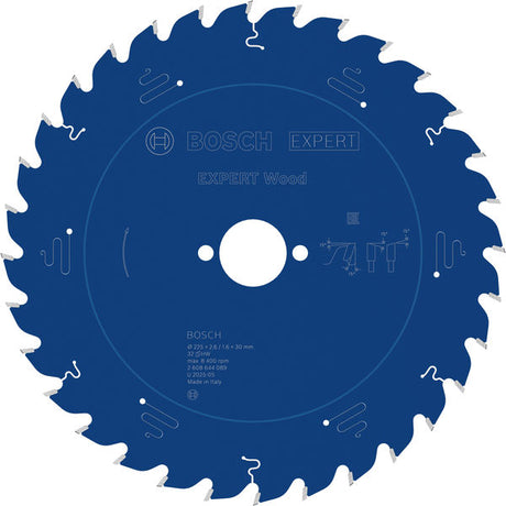 Produktbild von Kreissägeblatt EXPERT Wood 225 x 2,6/1,6 x 30 mm Z32