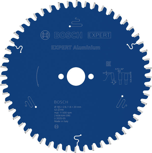 Produktbild von Kreissägeblatt EXPERT Aluminium 165 x 2,6/1,6 x 20 mm Z52