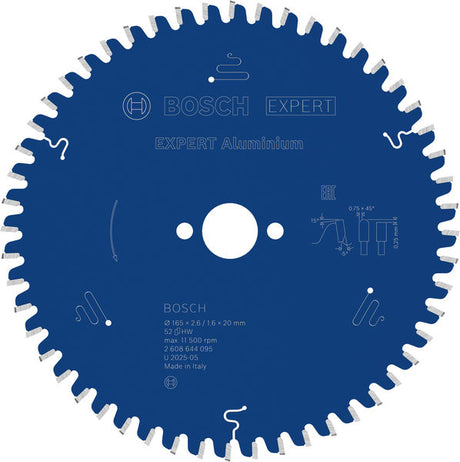 Produktbild von Kreissägeblatt EXPERT Aluminium 165 x 2,6/1,6 x 20 mm Z52