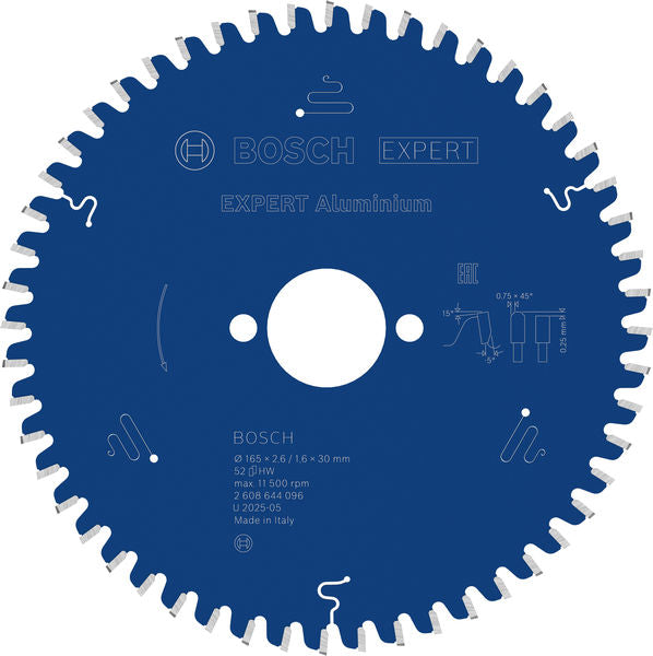 Produktbild von Kreissägeblatt EXPERT Aluminium 165 x 2,6/1,6 x 30 mm Z52