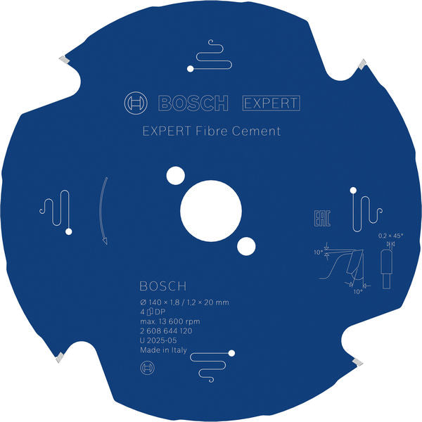 Produktbild von EXPERT Fibre Cement Kreissägeblatt, 140x1,8/1,2x20 mm, Z4