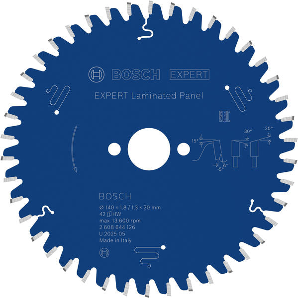 Produktbild von EXPERT Laminated Panel Kreissägeblatt, 140x1,8/1,3x20 mm, Z42