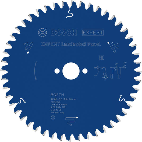 Produktbild von EXPERT Laminated Panel Kreissägeblatt, 165x2,6/1,6x20 mm, Z48