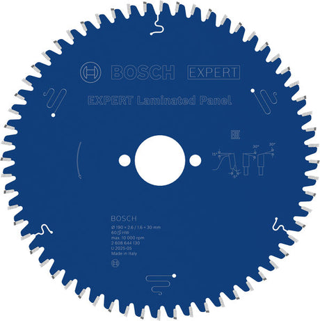 Produktbild von EXPERT Laminated Panel Kreissägeblatt, 190x2,6/1,6x30 mm, Z60