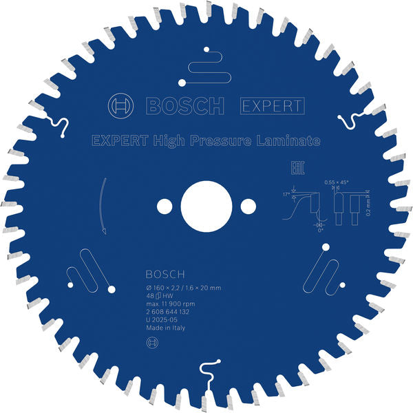 Produktbild von EXPERT High Pressure Laminate Kreissägeblatt, 160x2,2/1,6x20 mm, Z48