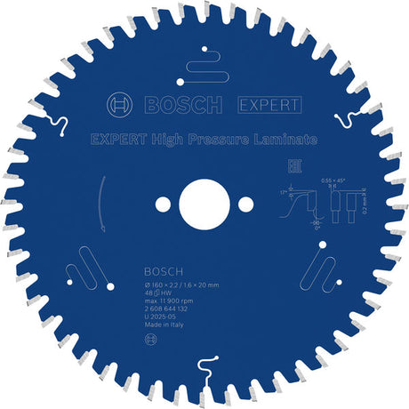 Produktbild von EXPERT High Pressure Laminate Kreissägeblatt, 160x2,2/1,6x20 mm, Z48
