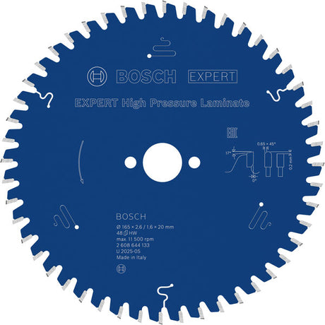 Produktbild von EXPERT High Pressure Laminate Kreissägeblatt, 165x2,6/1,6x20 mm, Z48