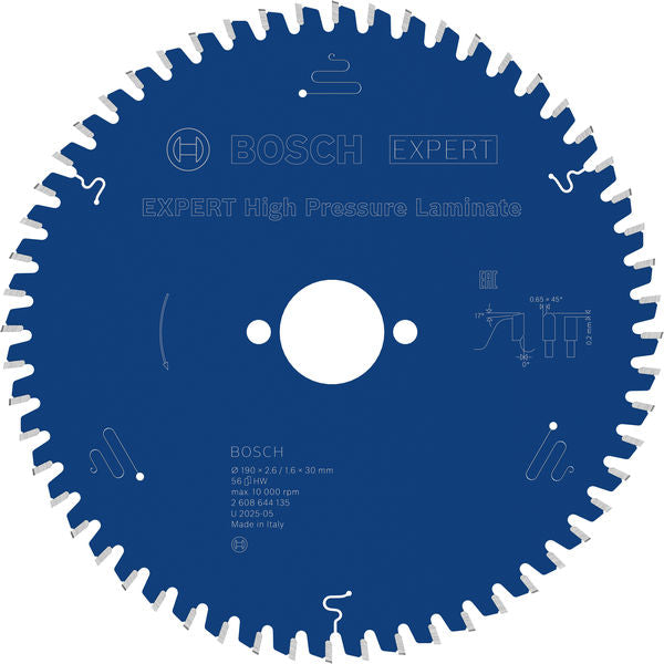 Produktbild von EXPERT High Pressure Laminate Kreissägeblatt, 190x2,6/1,6x30 mm, Z56