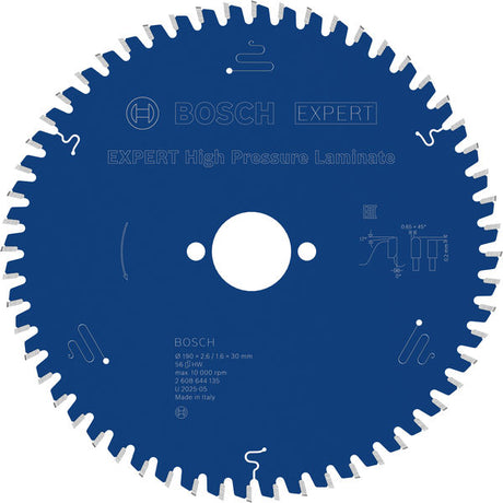 Produktbild von EXPERT High Pressure Laminate Kreissägeblatt, 190x2,6/1,6x30 mm, Z56