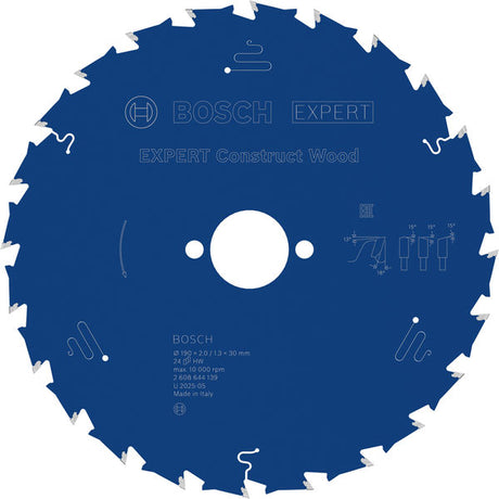 Produktbild von EXPERT Construct Wood Kreissägeblatt, 190x2/1,3x30 mm, Z24