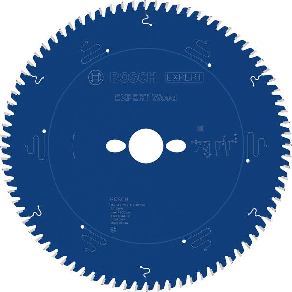 Produktbild von Kreissägeblatt EXPERT Wood 254 x 2,6/1,8 x 30 mm Z80