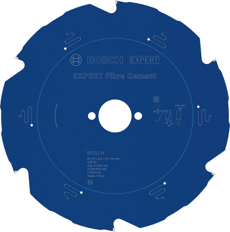Produktbild von EXPERT Fibre Cement Kreissägeblatt, 210x2,2/1,6x30 mm, Z6