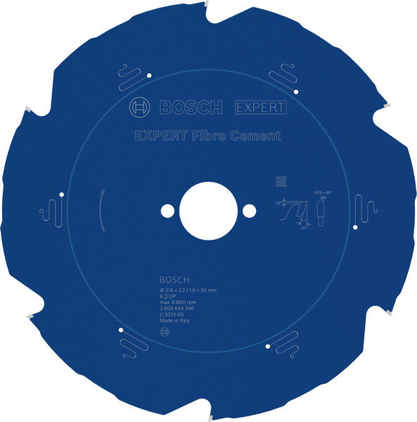 Produktbild von EXPERT Fibre Cement Kreissägeblatt, 216x2,2/1,6x30 mm, Z6