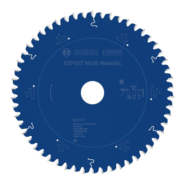 Produktbild von EXPERT Multi Material Kreissägeblatt, 210x2,4/1,8x30mm, Z54