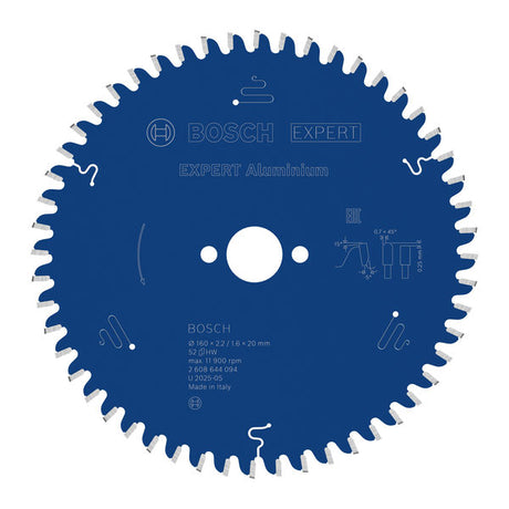 Produktbild von Kreissägeblatt EXPERT Aluminium 160 x 2,2/1,6 x 20 mm Z52