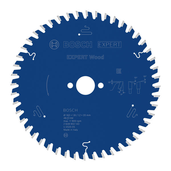Produktbild von EXPERT Wood Kreissägeblatt, 160x1,8x20 mm, Z48